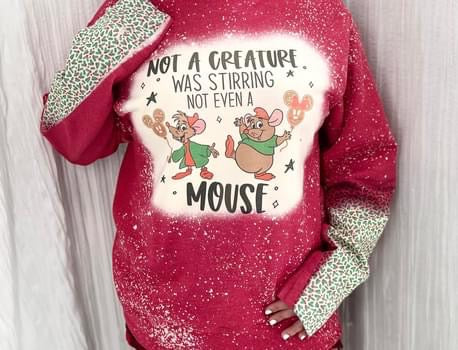 Not a creature was stirring Bleach sweatshirt