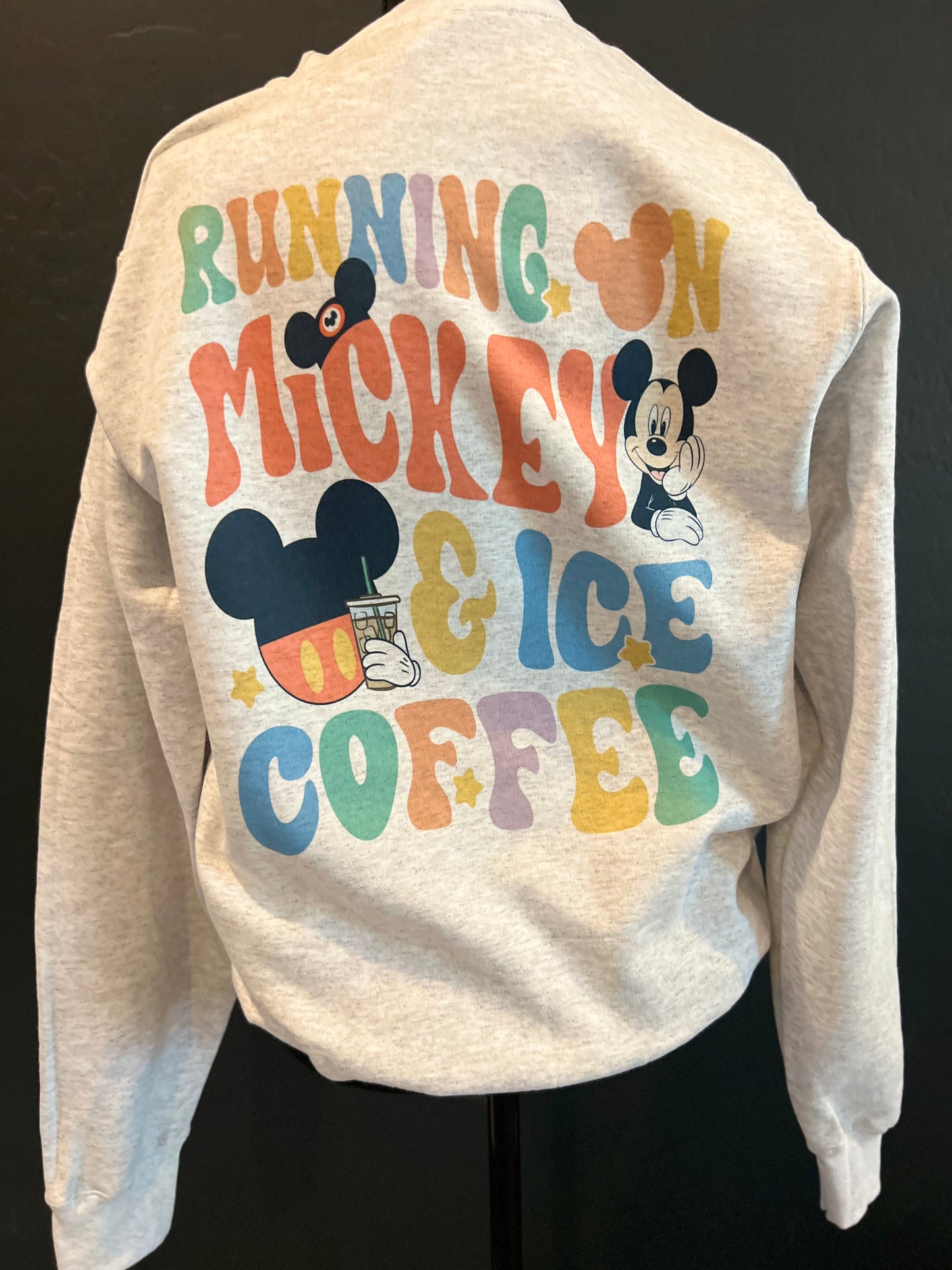 Running on ice coffee and the mouse Sweatshirt