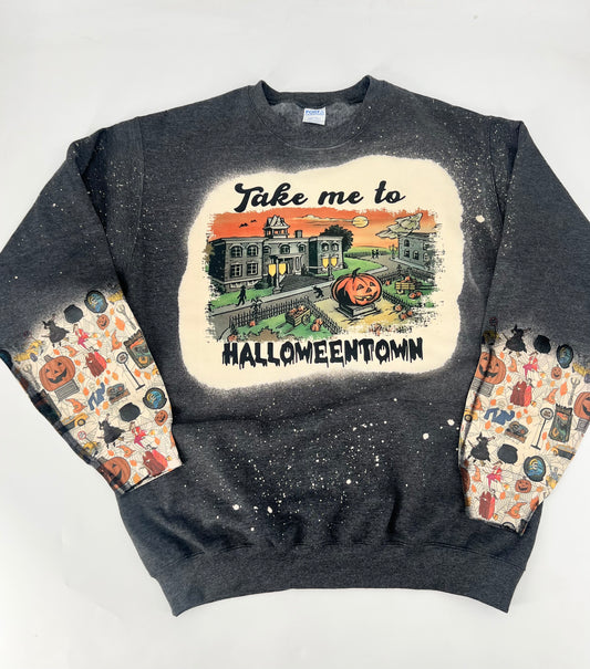 Take me to Halloween town  bleach sweatshirt