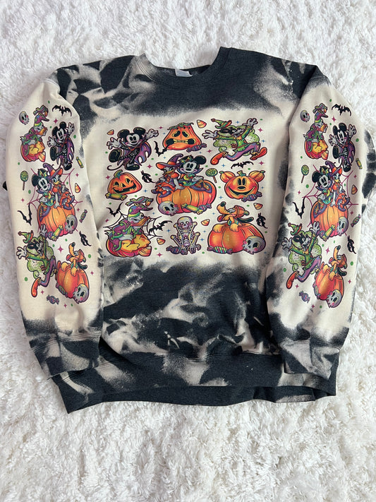 Mickey Boo bash bleach sweatshirt