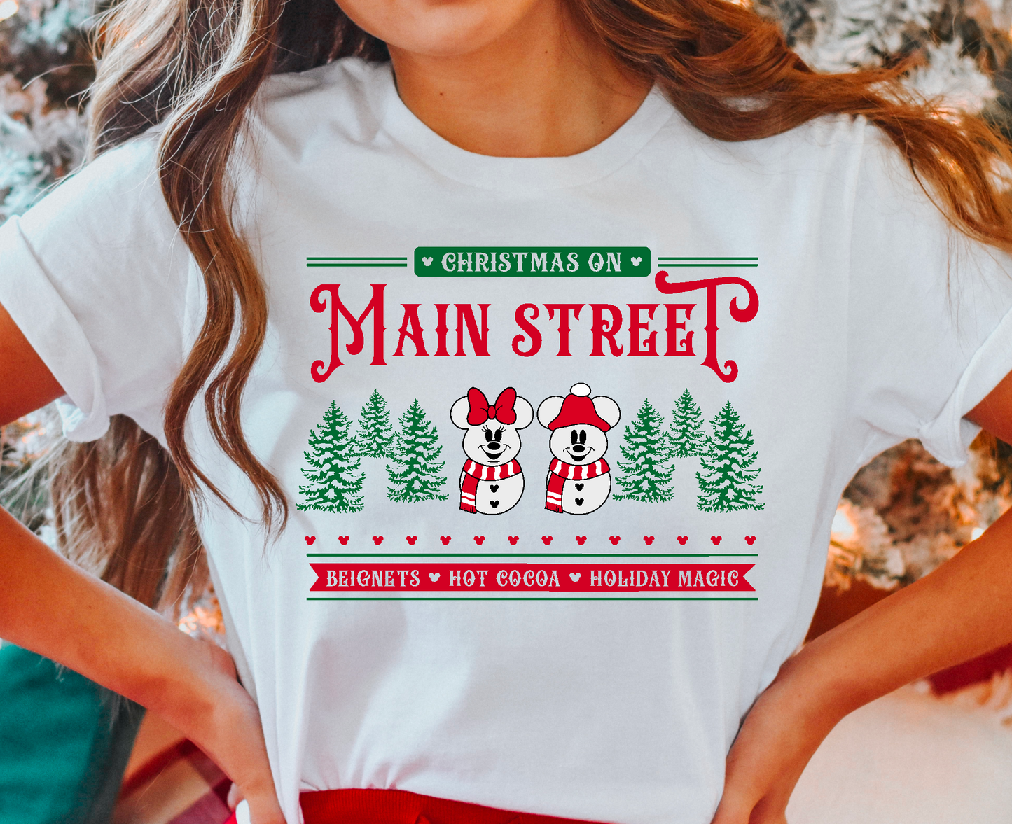 Main Street Snowman Tee/Sweatshirt option